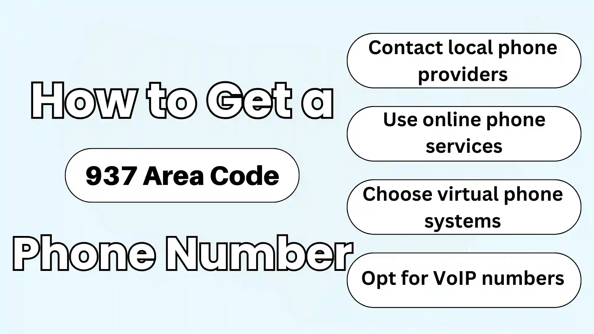 How to Get a 937 Area Code Phone Number