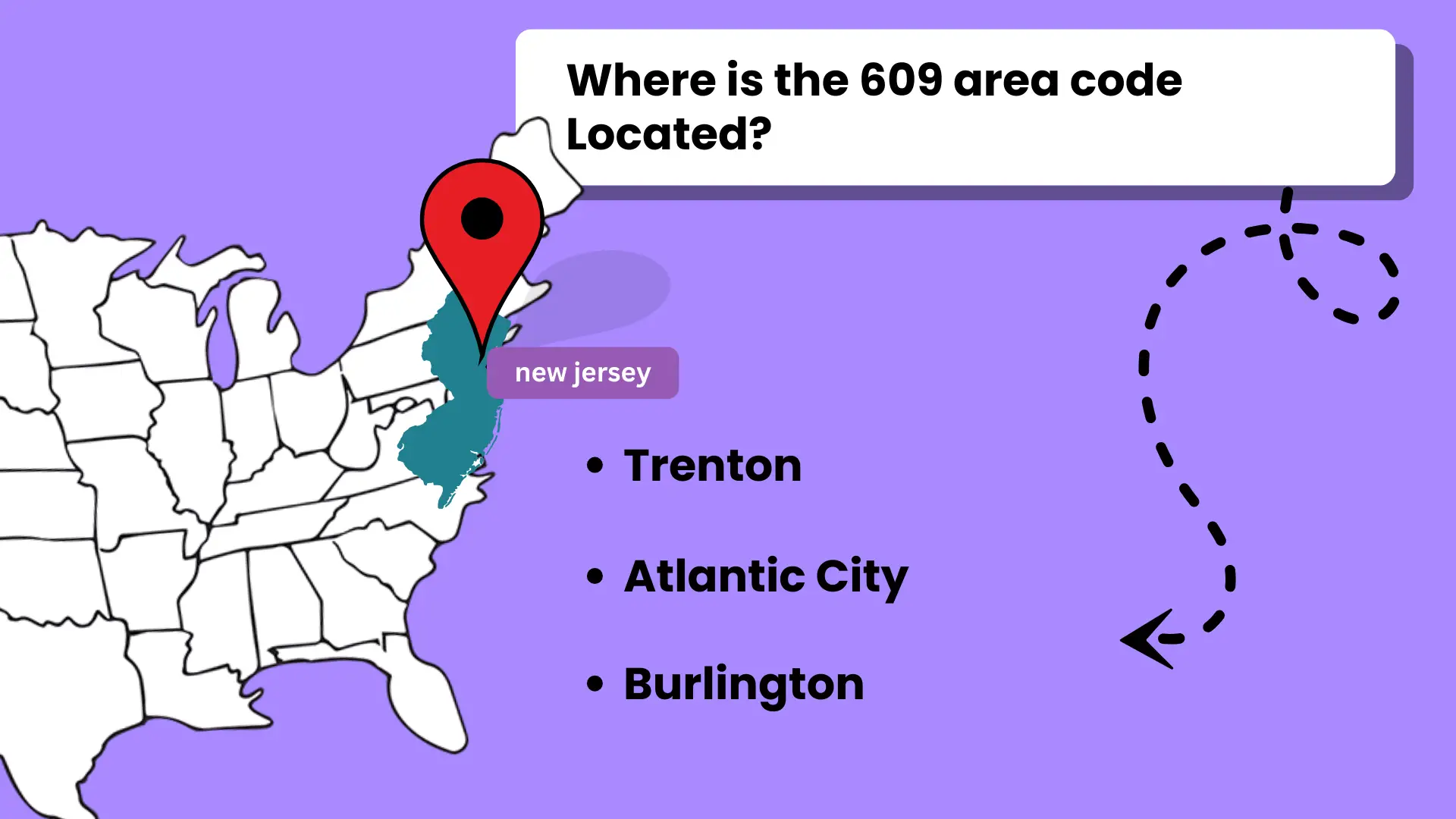 Where is the 609 area code Located