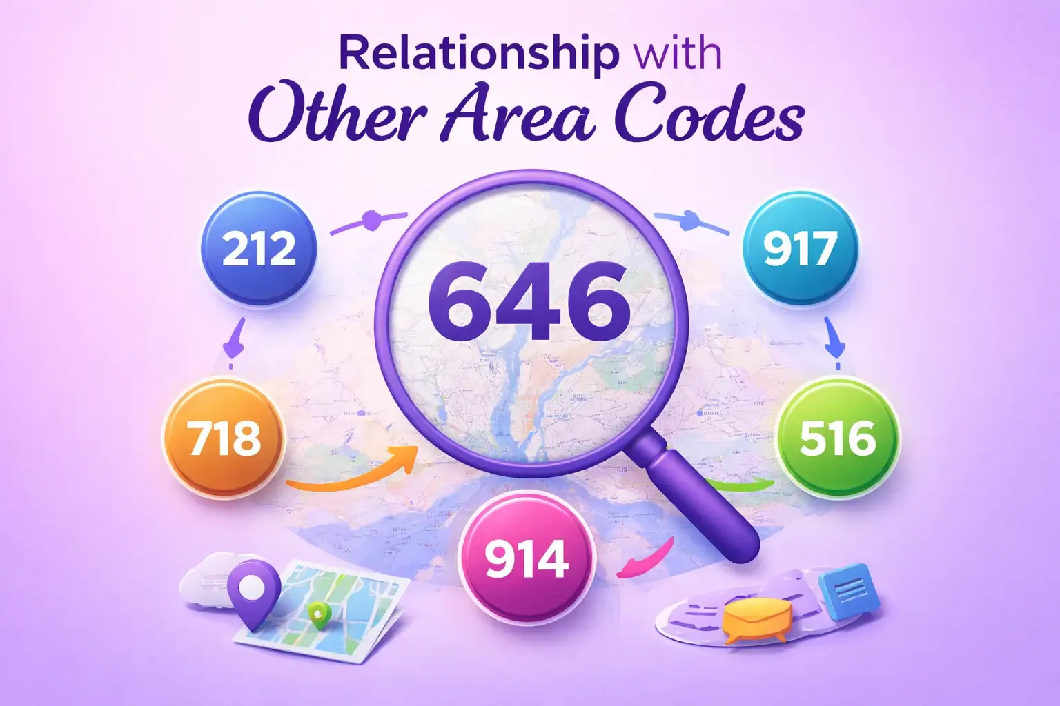 Relationship with other area code