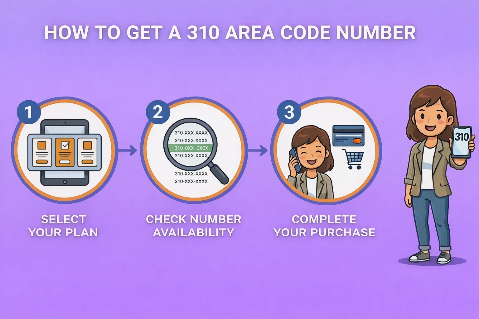 How to get a 310 area code number