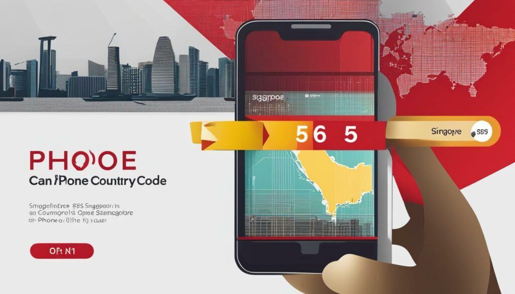 phone country code for Singapore