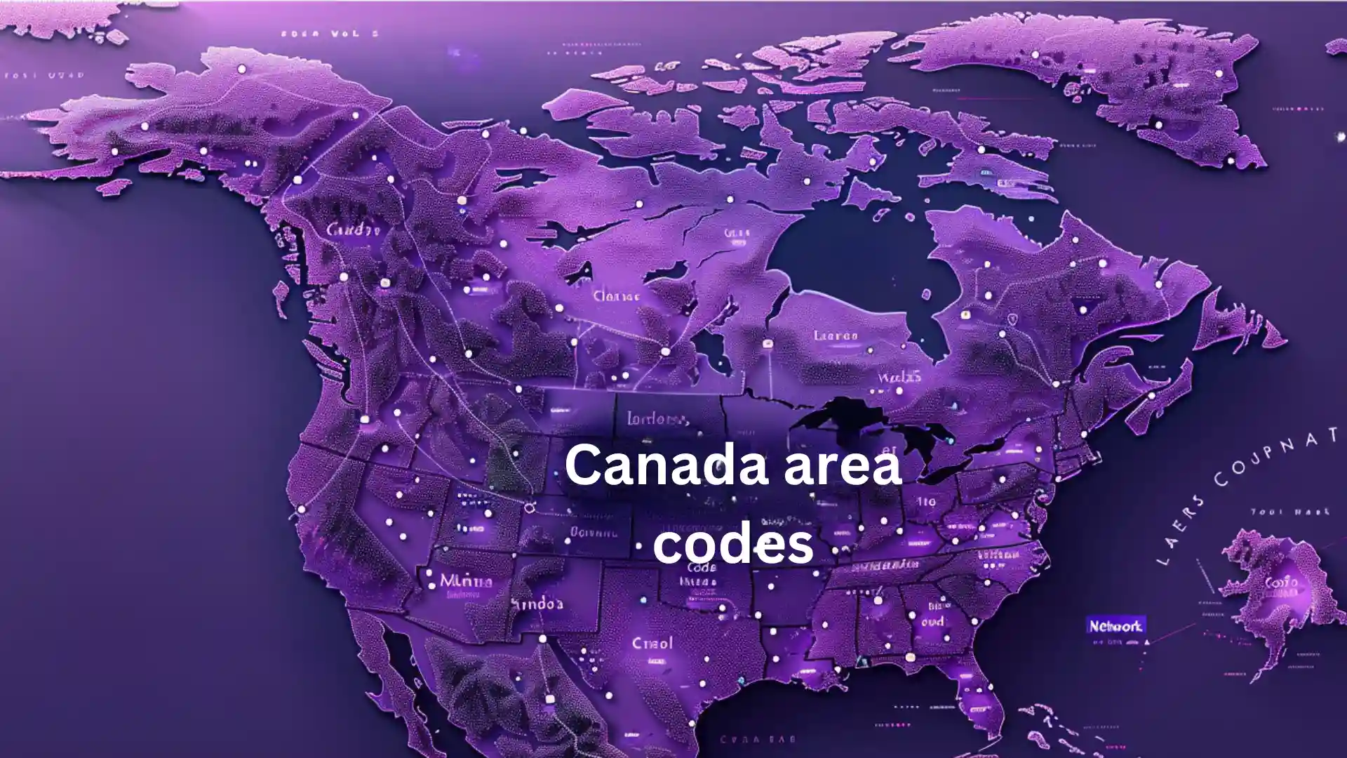 How many area codes are there in Canada?