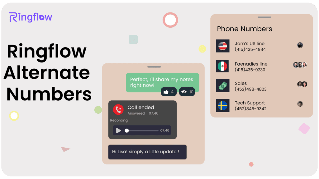 Ringflow Alternate Numbers