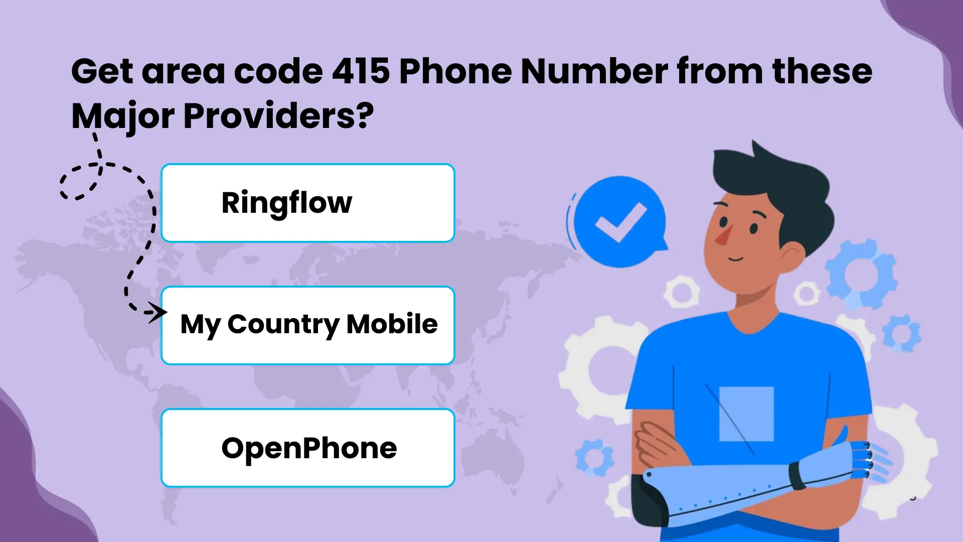 Get area code 415 Phone Number from these Major Providers