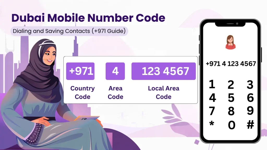 dubai mobile number code