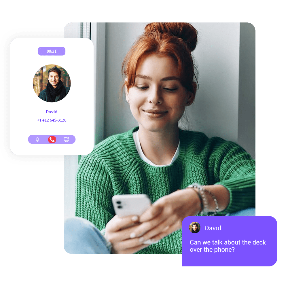 chatbot and Call forwarding and business phone app
