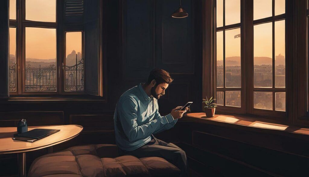 playing the waiting game during a phone call in France