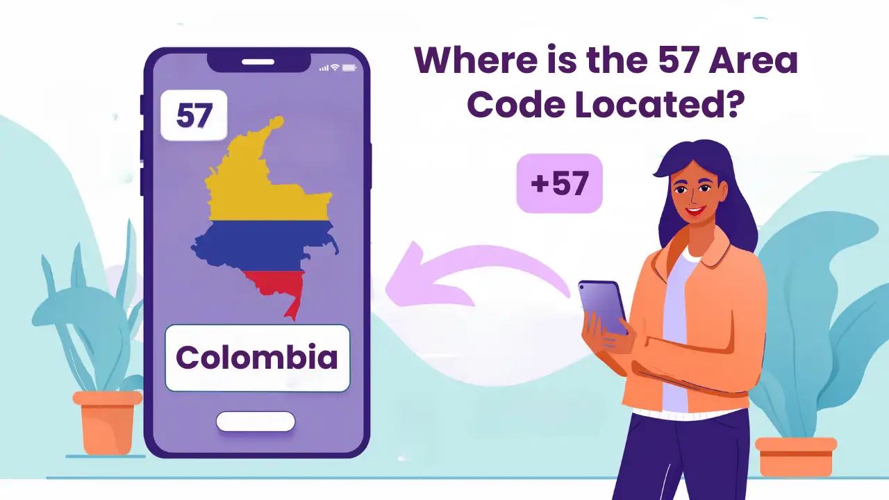 Where is the 57 Area Code Located?