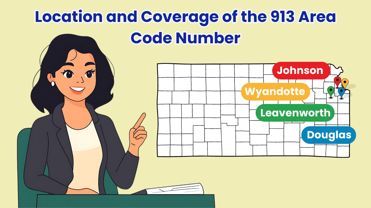 Location and Coverage of the 913 Area Code Number