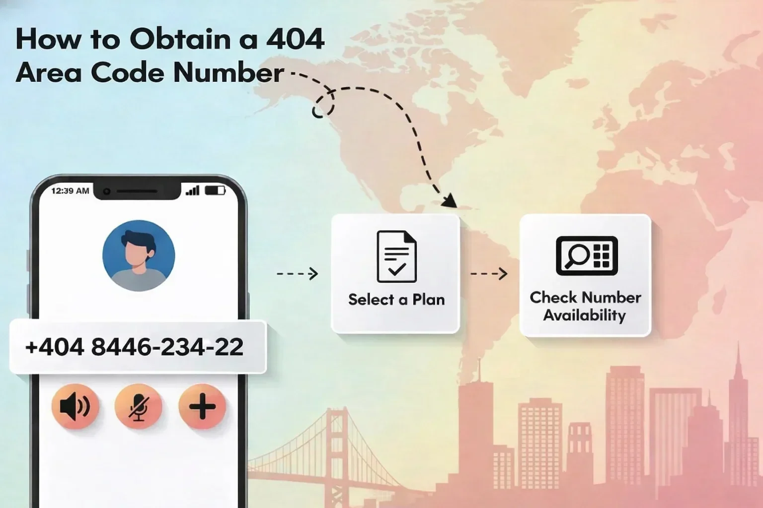How to obtain a 404 Area Code Number