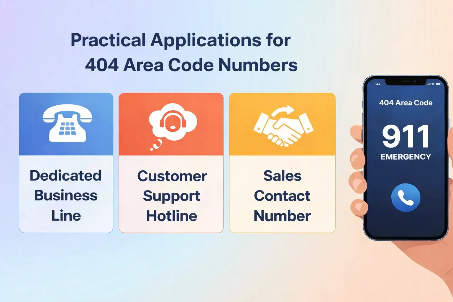 Practice application for 404 area code number