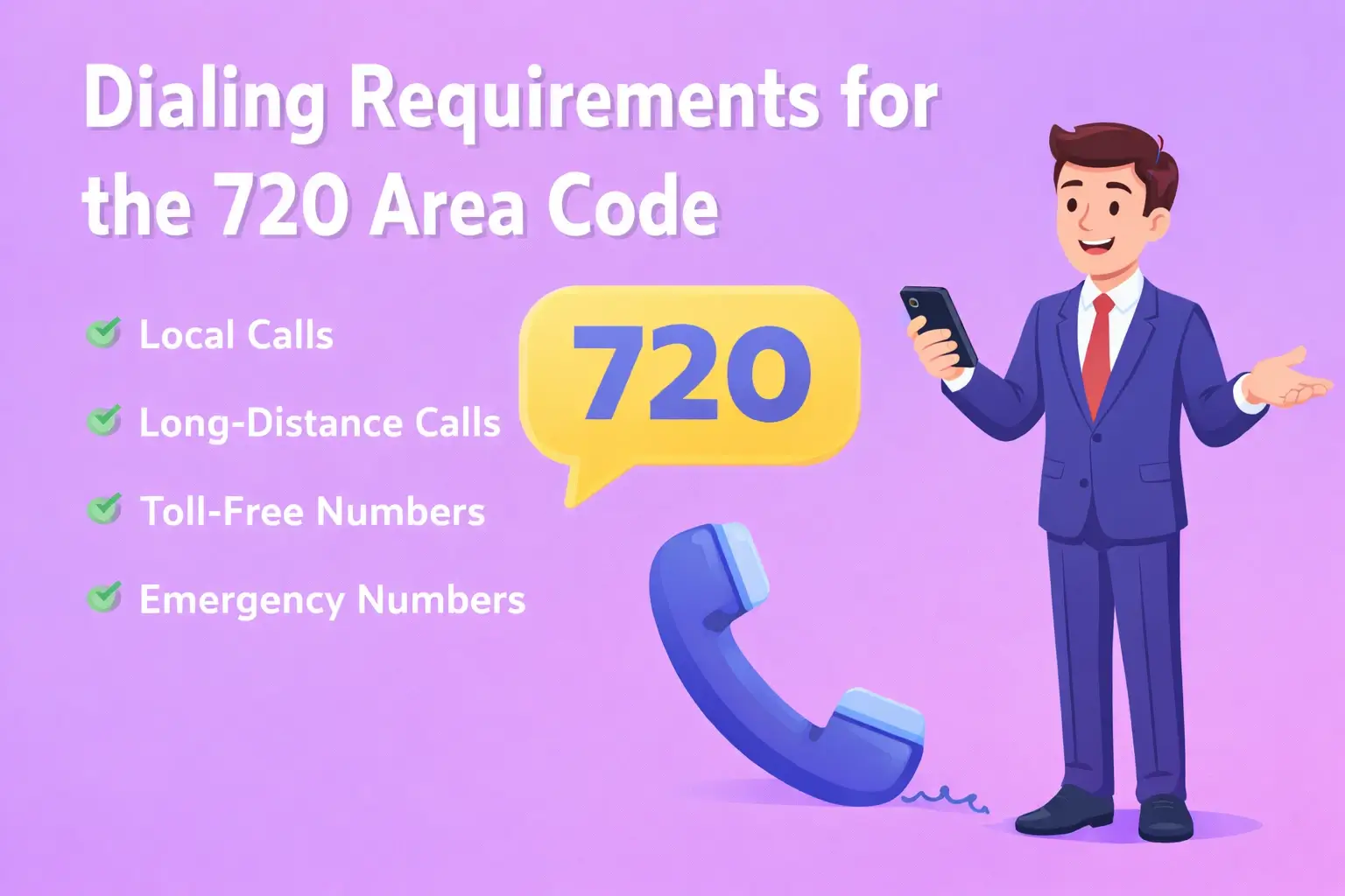 Dialing Instructions for the 720 Area Code