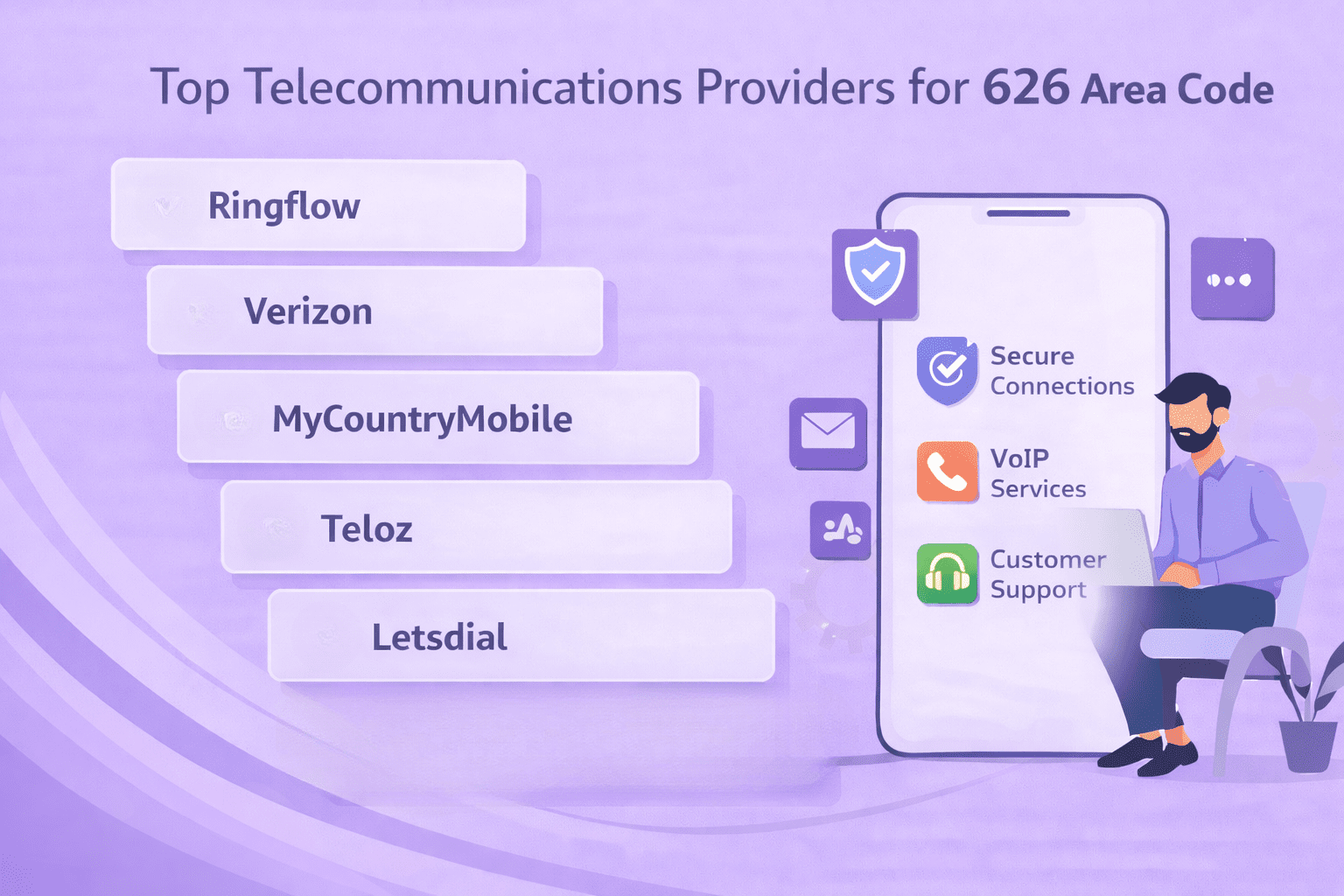 Top Communications Providers for 626 Number