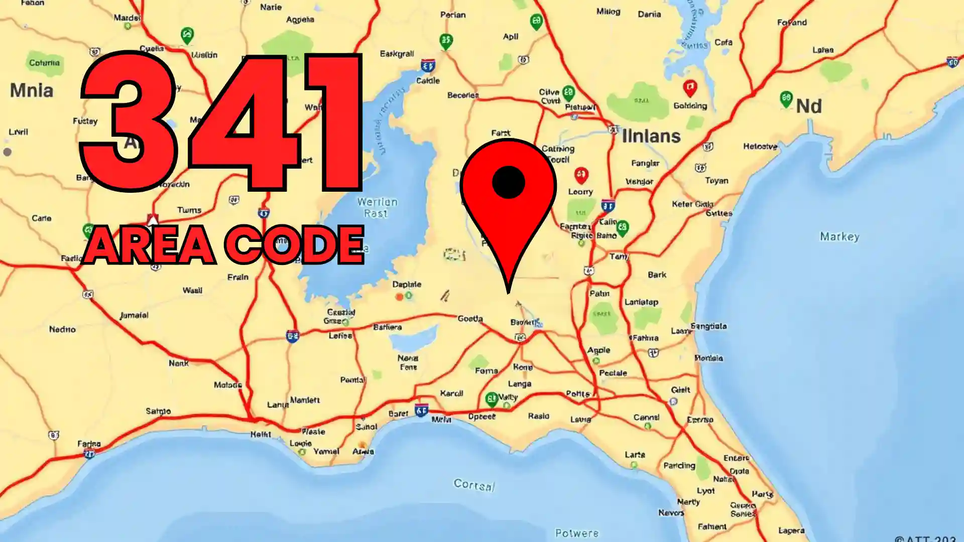 Where Does the 341 Area Code Phone Number Cover