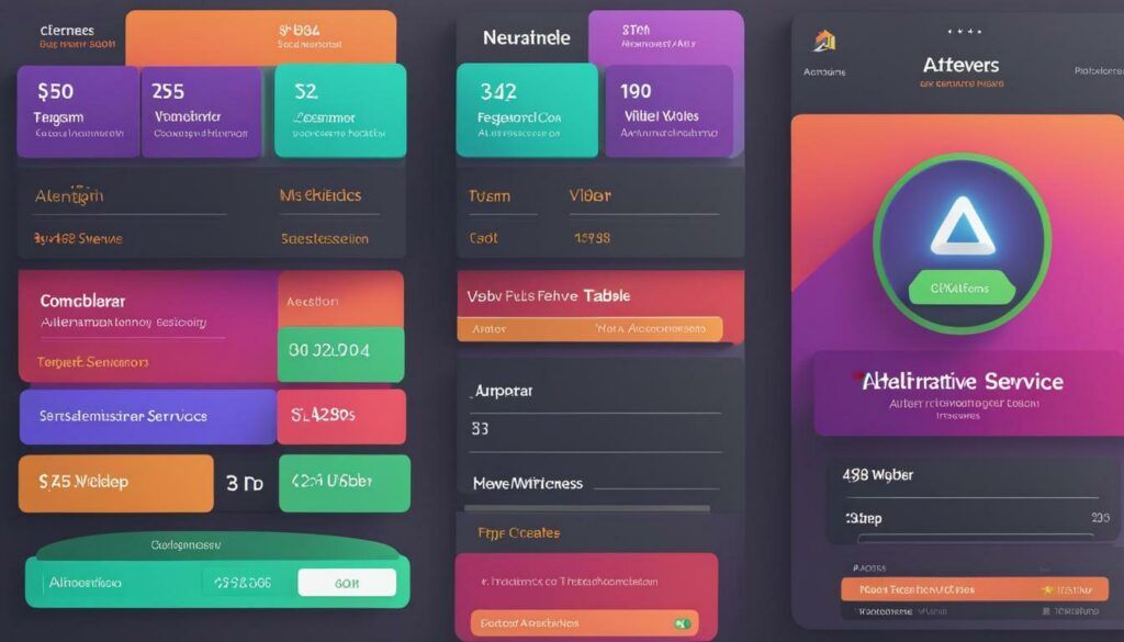 Alternative Services Comparison Table