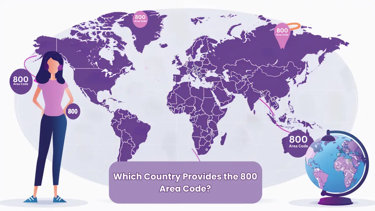 Which Country Provides the 800 Area Code? 