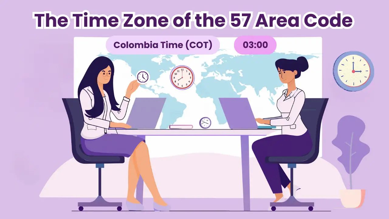 The Time Zone of the 57 Area Code