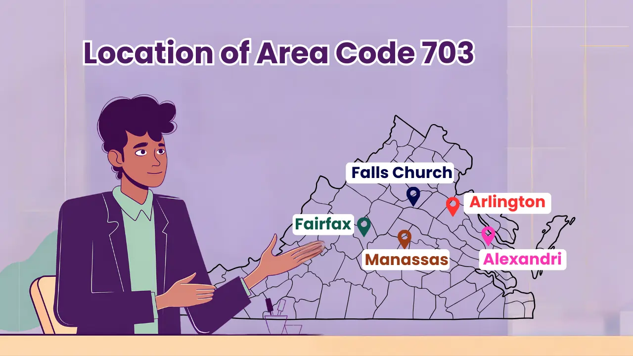 Location of Area Code 703