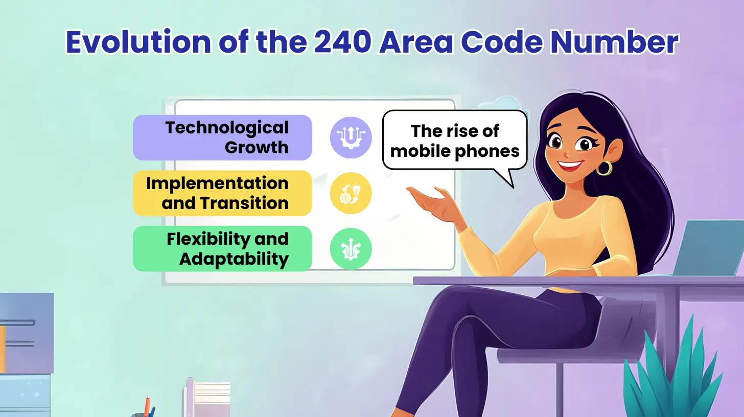 Evolution of the 240 Area Code Number