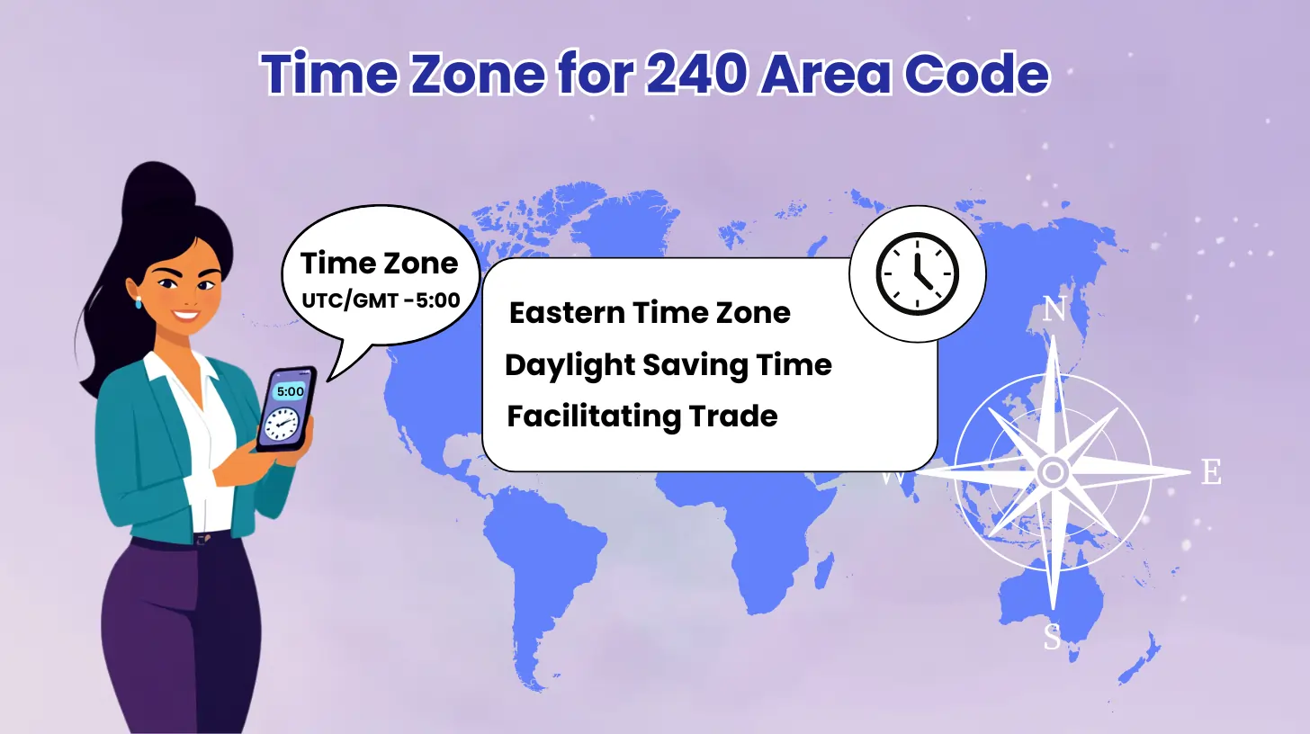 Time Zone for 240 Area Code