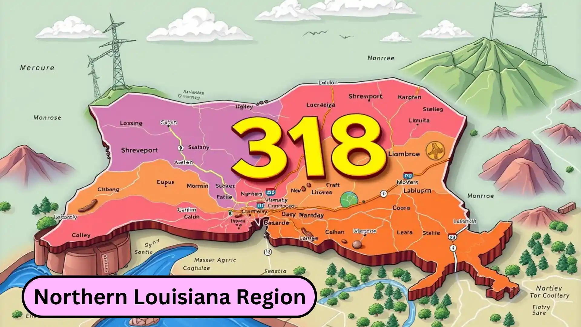 What is the 318 Area Code and Where is it Located