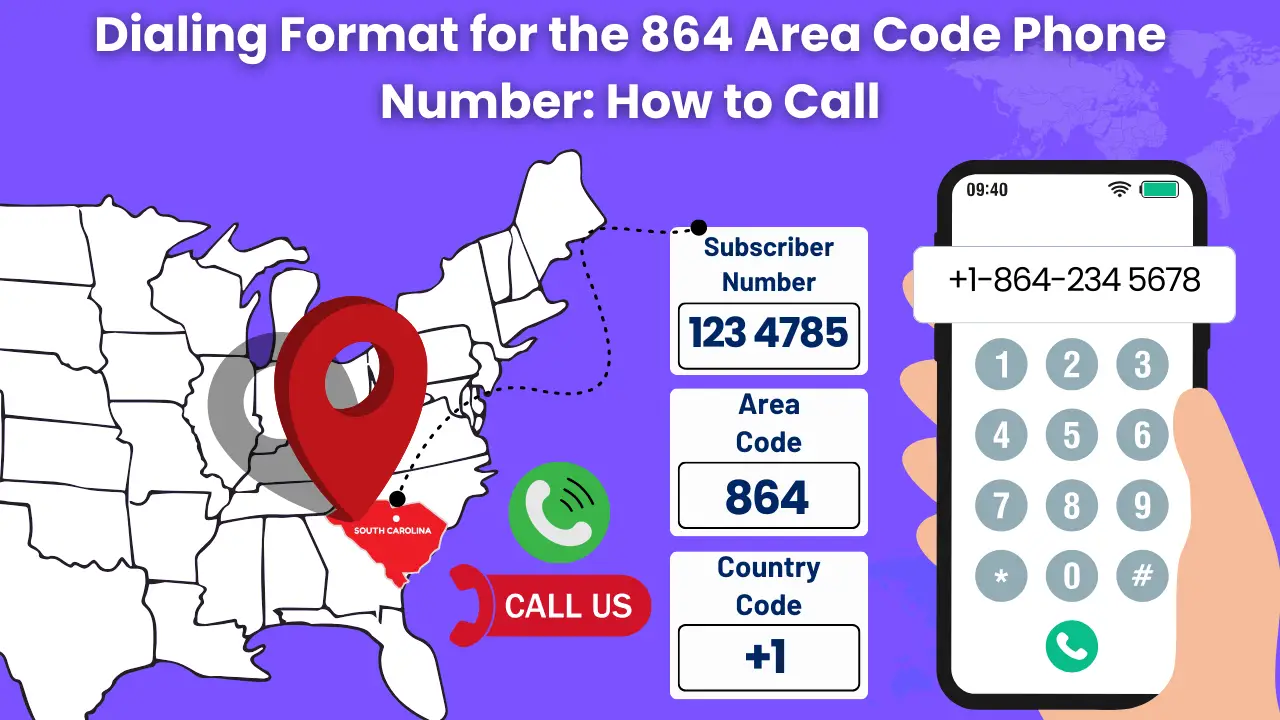 Dialing Format for the 864 Area Code Phone Number How to Call