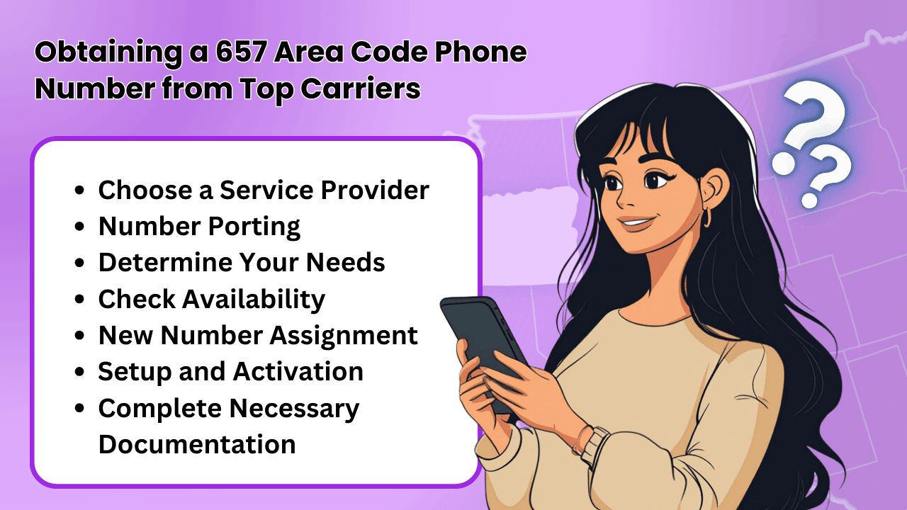 How to Get area code 657 Phone Number from these Major Providers