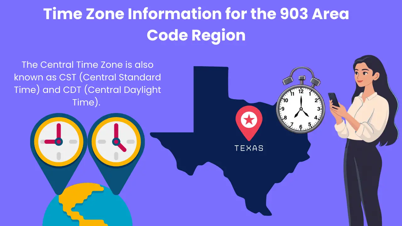 Time Zone Information for the 903 Area