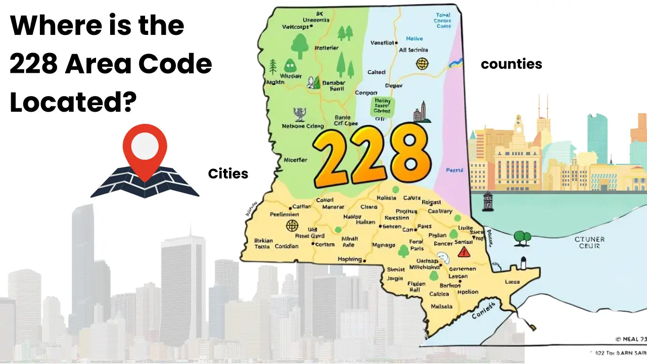 Where is the 228 Area Code Located