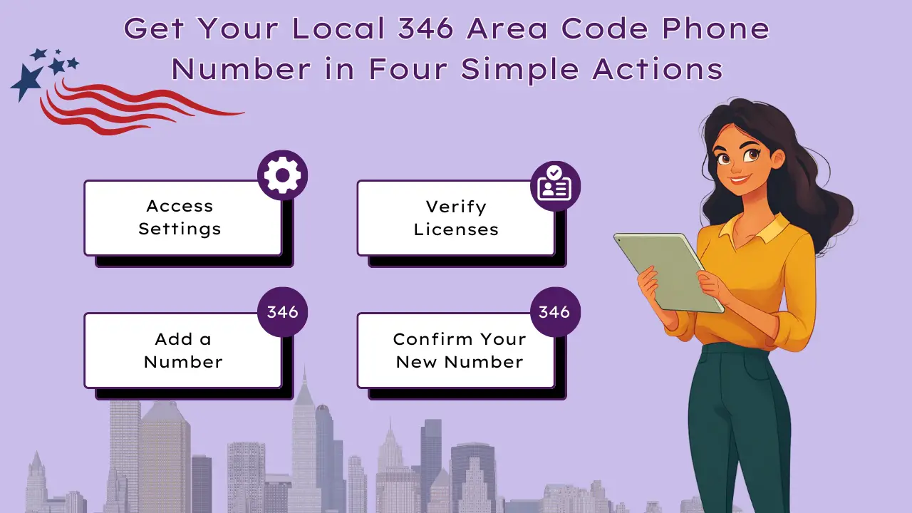 Get Your Local 346 Area Code Phone Number in Four Simple Actions