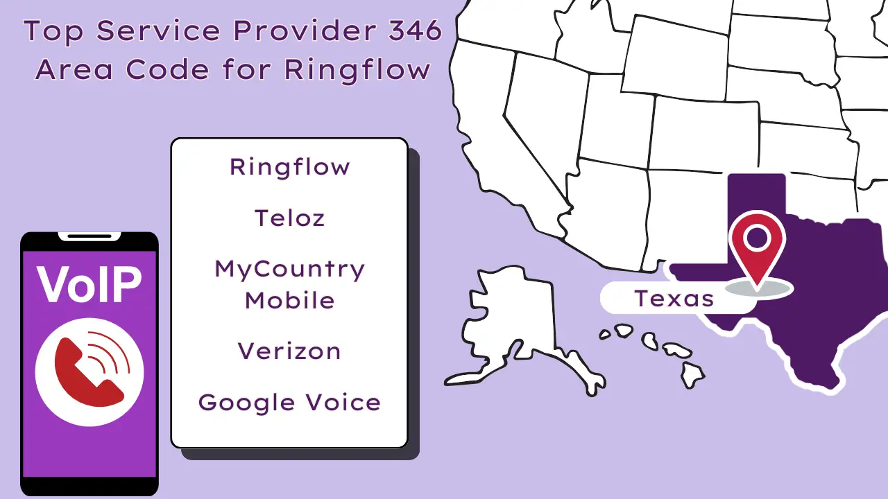 Top Service Provider 346 Area Code for Ringflow